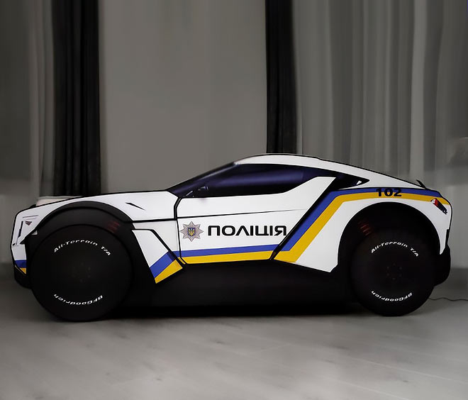 Ліжко машина Allroad Полiцiя UA